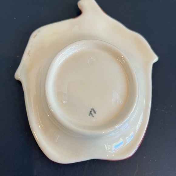 Rare Franciscan Ware Apple Pattern Tea Bag Holders or Spoon Rests - Picture 6 of 8